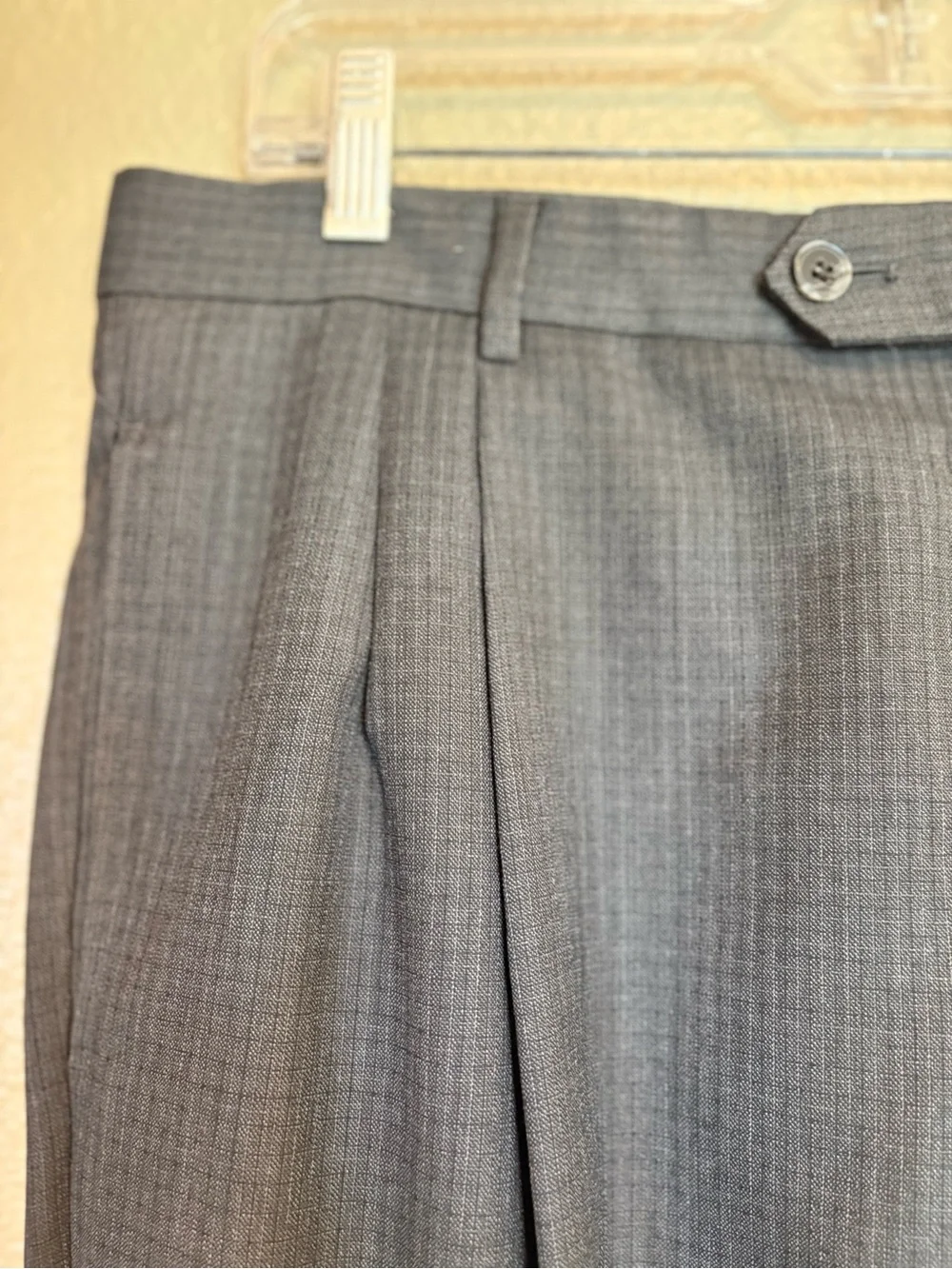 Joseph Abboud Nordstrom Men's Micro-Check Wool Charcoal Suit 42L
